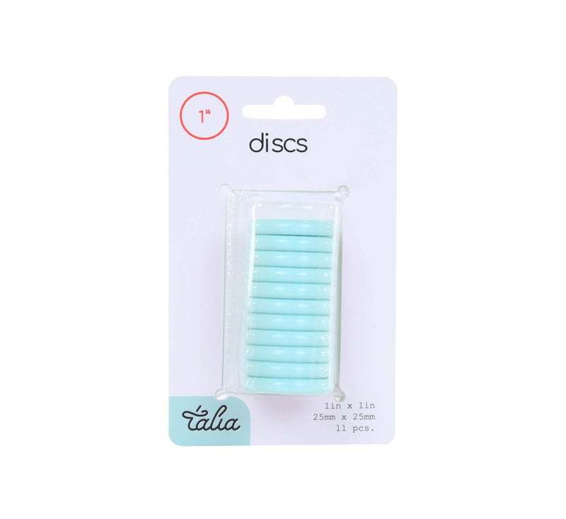 Talia Discbound Notebook - Discs (Summer Blue, 1Inch) - Image 1